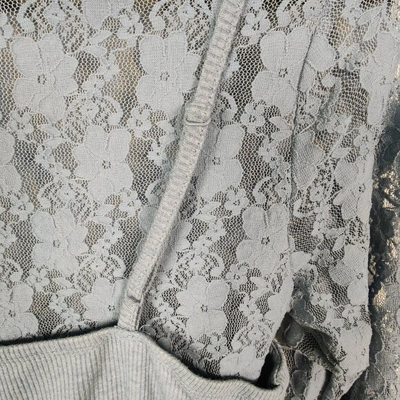 Rewind Women's Medium Long Sleeve Lace Blouse NWOT - Picture 6 of 8